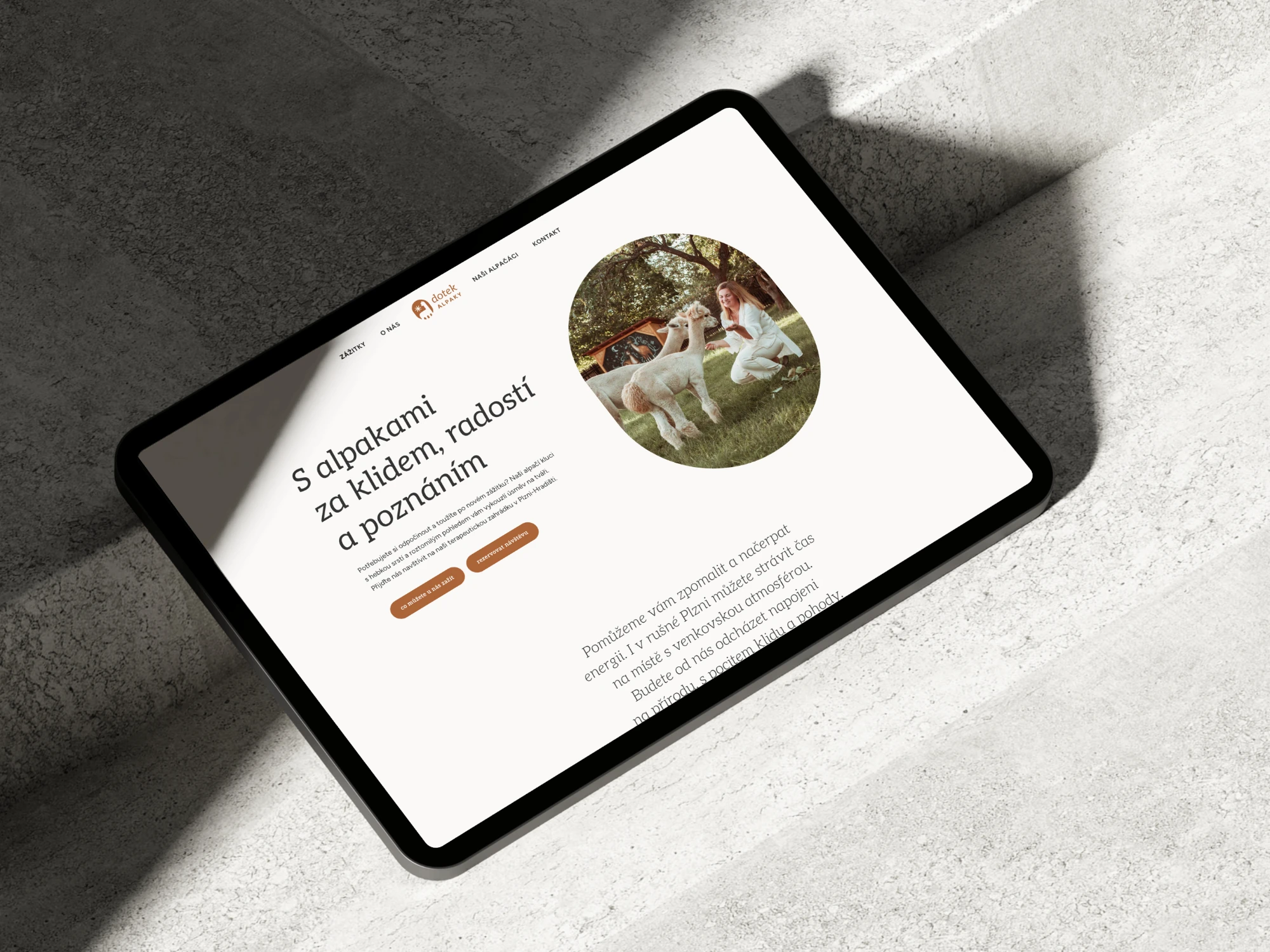 Web Dotek alpaky